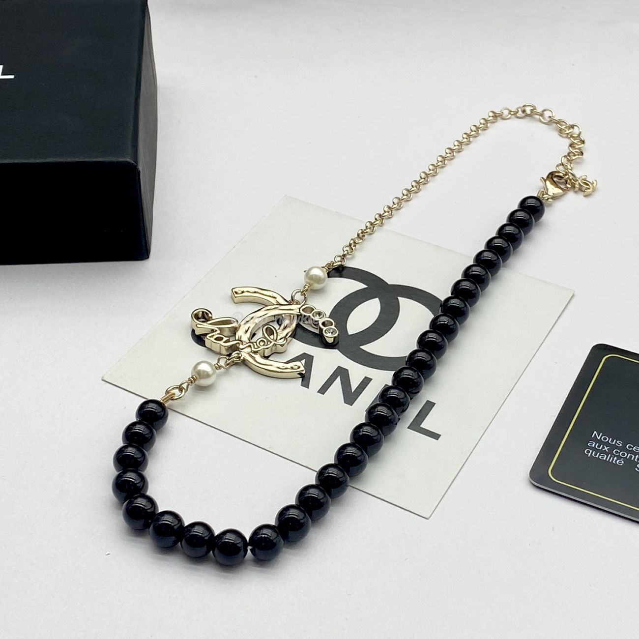 Chanel Cc Pearl Necklace (4) - www.newkick.vip